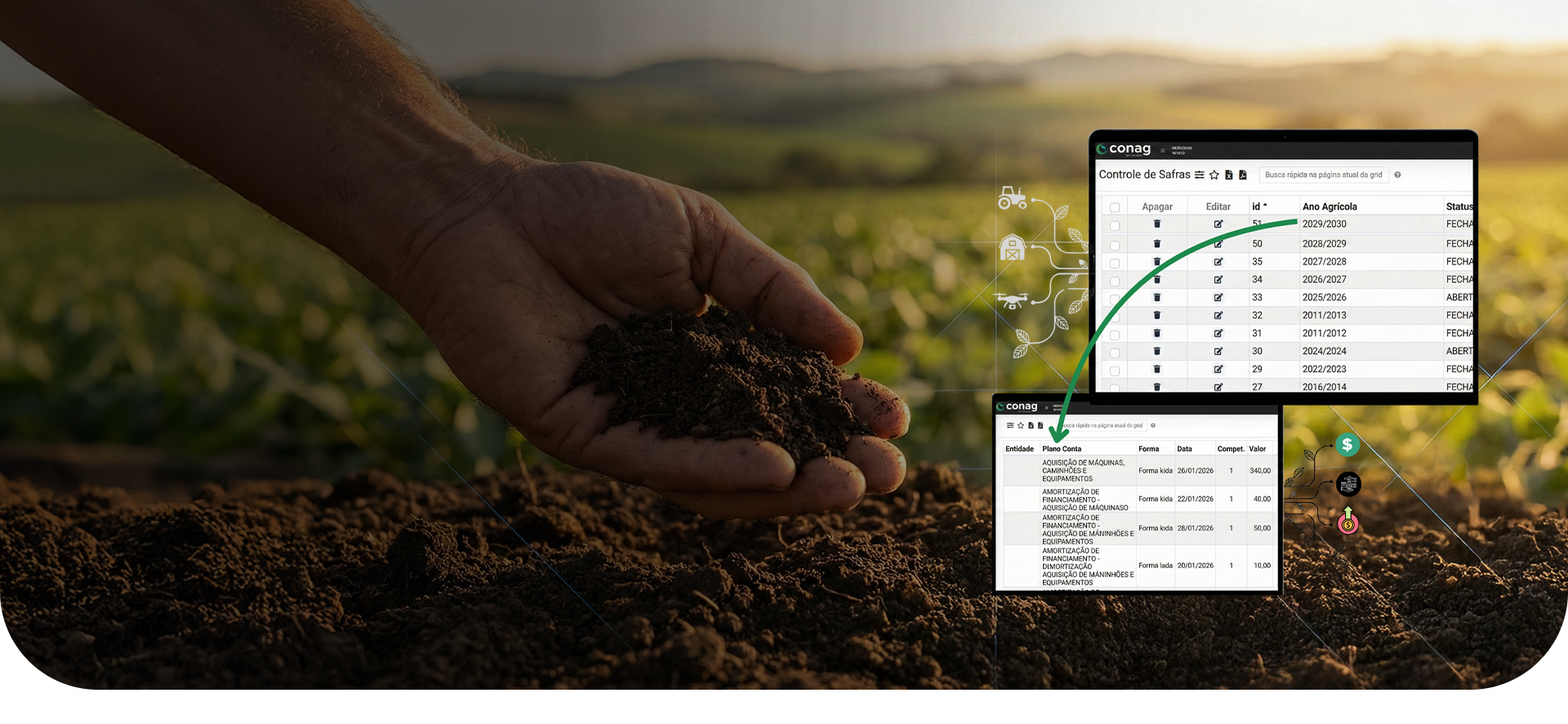 CONAG Agro Soluções — ERP Rural para Gestão Inteligente do Agronegócio